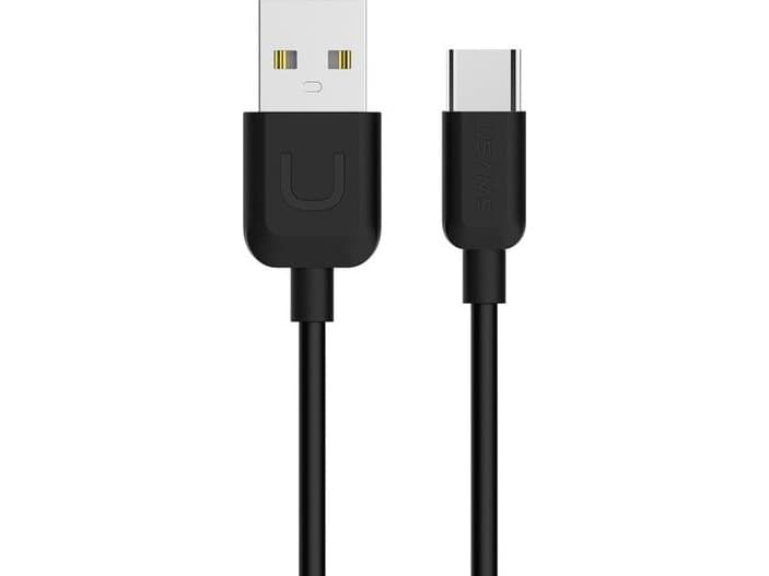 Kabel USB Usams USB-A - USB-C 1 m Czarny (63881-uniw)