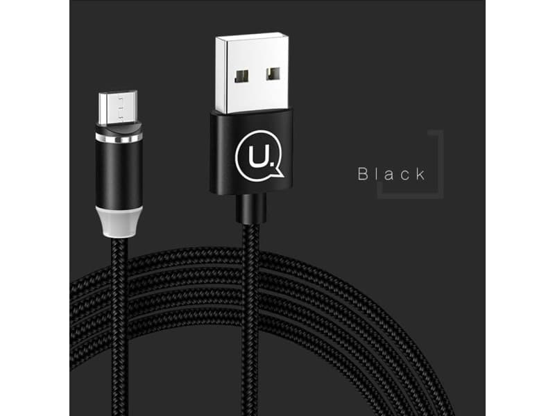 Kabel USB Usams USB-A - microUSB 1 m Czarny (63739-uniw)