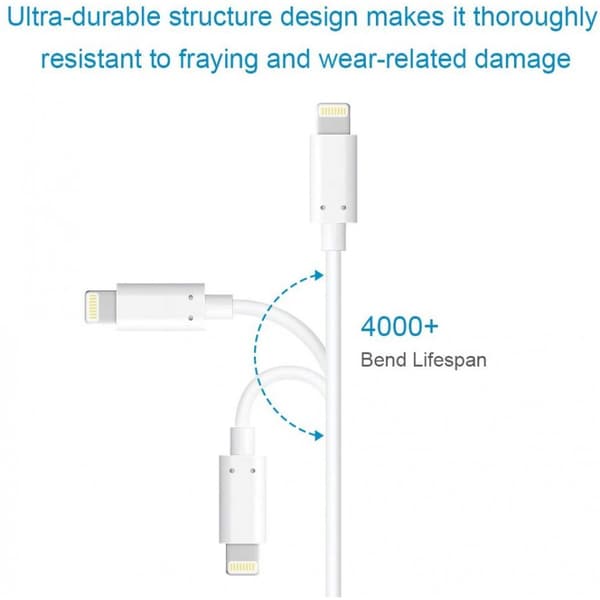 Apple Lightning-kabel till USB, 3 meter - Mfi approved