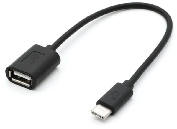 !TB Cable OTG USB AF - USB C 15cm black