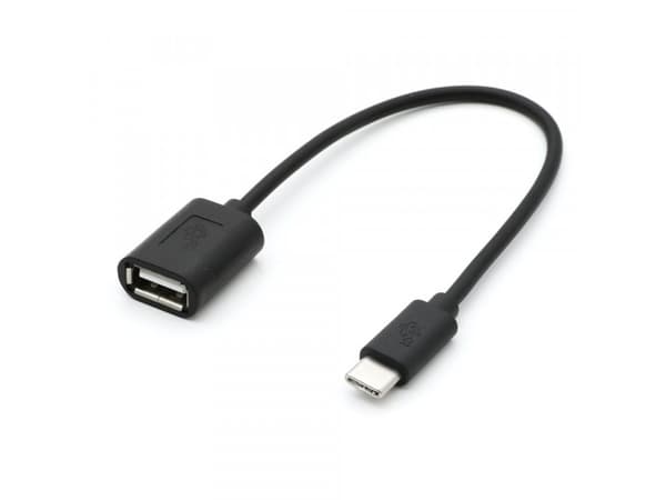 !TB Cable OTG USB AF - USB C 15cm black