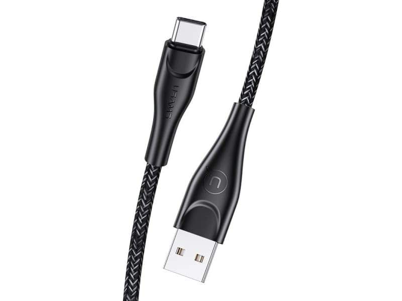 Kabel USB Usams USB-A - USB-C 2 m Czarny (63795-uniw)