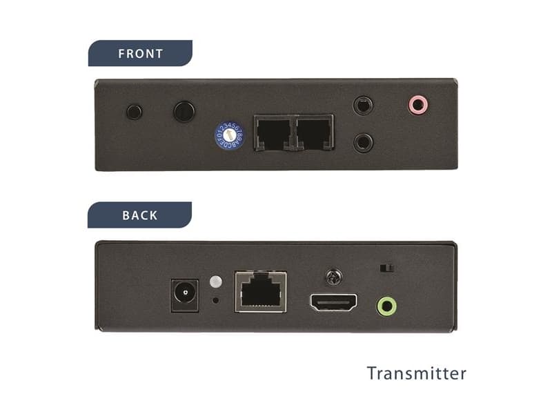 StarTech.com HDMI over IP Extender Kit with Video Wall Support - 1080p - HDMI over CAT5e / CAT6 Transmitter and Receiver Kit (ST12MHDLAN2K) - Video/l