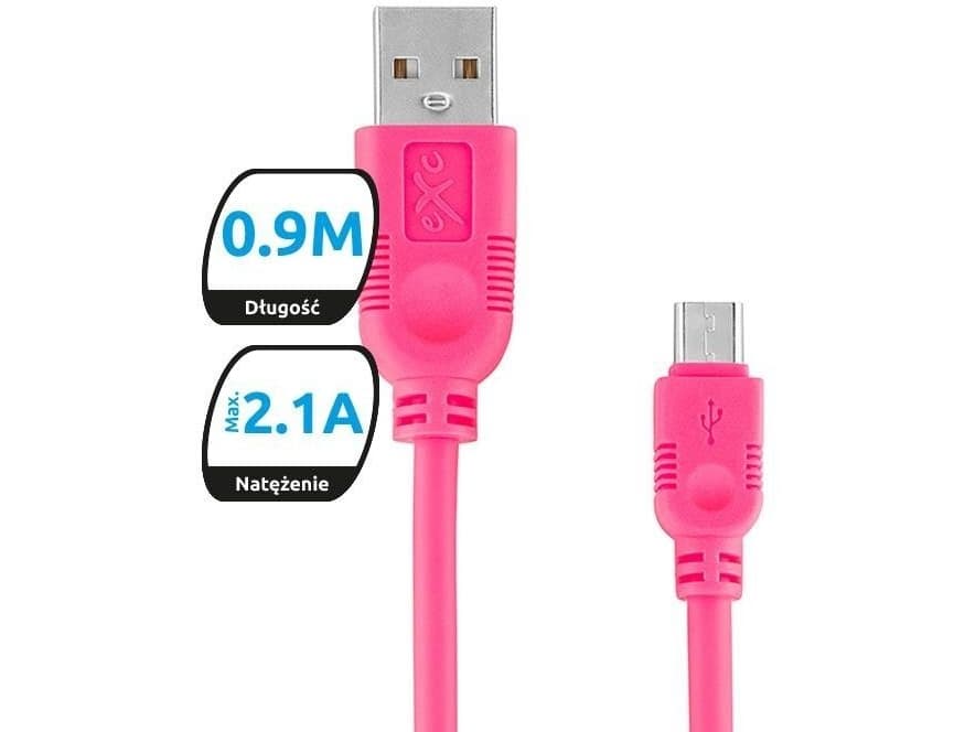 USB cable eXc WHIPPY USB A (M) - micro USB B (M) 5-pin (KKE0KKBU0070)