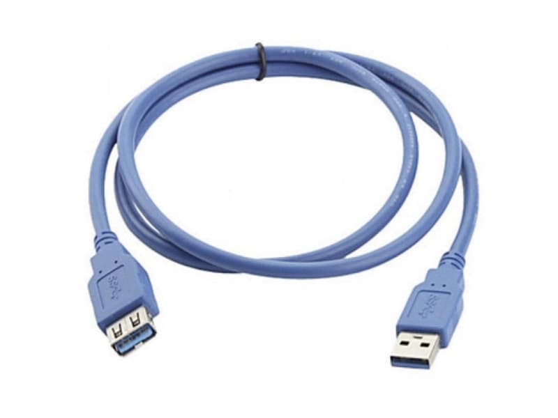 Manhattan USB-kabel USB 3.2 Gen1 (USB 3.0) USB-A-hanstik, USB-A-hunstik 2.00 m Blå forgyldte stik, UL-certificeret 322379-CG