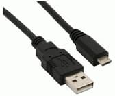 InLine 31705, 0,5 m, USB A, Micro-USB B, Hane/Hane, 480 Mbit/s, Svart