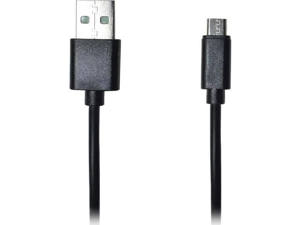 Msonic USB-A - microUSB-kabel 1 m Svart (MLU532)