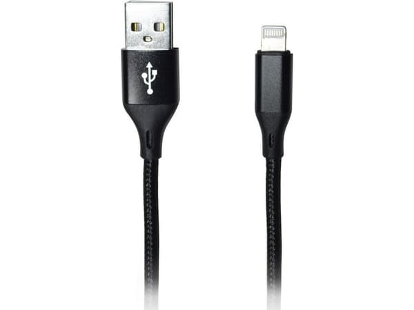 Kabel USB Msonic USB-A - Lightning 1 m Czarny (MLU623)