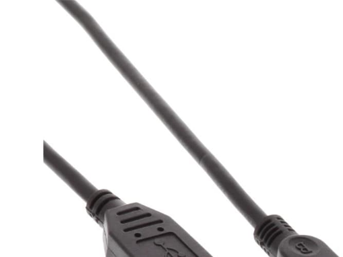 InLine 0.5m USB, 0,5 m, USB A, Mini-USB B, 2.0, Hankjønn/hankjønn, Svart