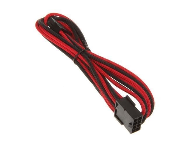 BitFenix PCI-E (8-pin) - PCI-E (8-pin), 0.45m, 0,45 m, PCI-E (8-pin), PCI-E (8-pin), Hankjønn/hunkjønn, Svart, Rød