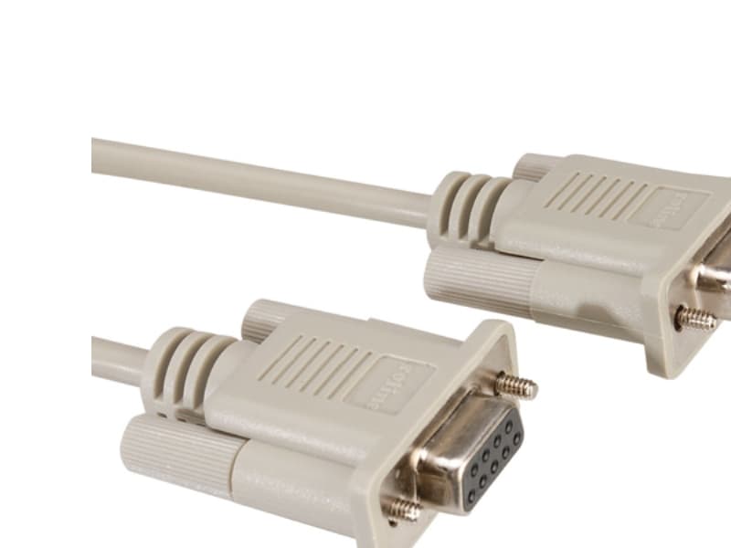 ROLINE 1.8m 9-pin RS232, Grå, 1,8 m, 9-pin D-SUB RS232, 9-pin D-SUB RS232, Honkoppling/Honkoppling, 1,8 mm