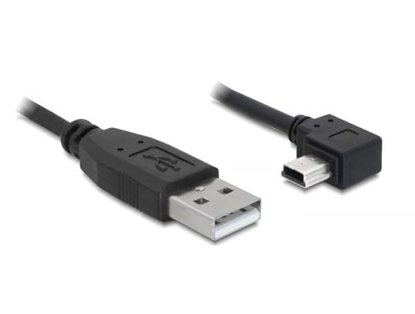 DeLOCK 82680, 0,5 m, USB A, Mini-USB B, Uros/uros, 480 Mbit/s, Musta