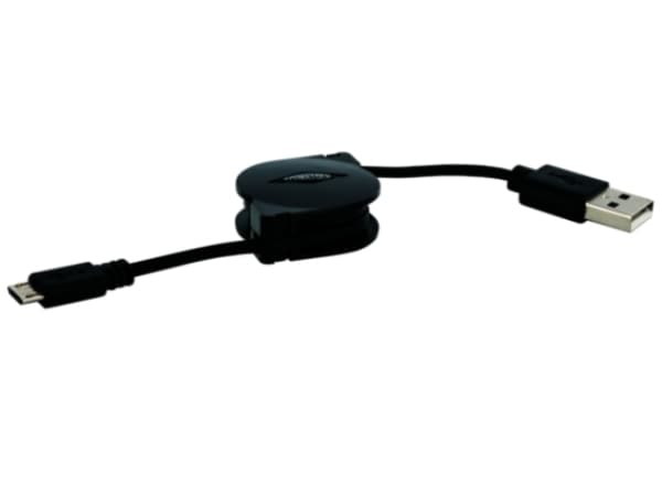 Schwaiger 0.9 m USB 2.0 A - Micro-A, 0,9 m, USB A, Micro-USB A, USB 2.0, Hane/Hane, Svart