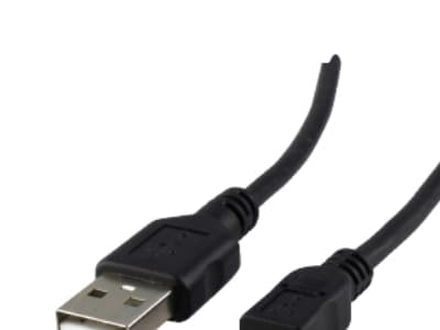 Schwaiger CK1522 533, 1,8 m, USB A, Mini-USB B, 2.0, Hane/Hane, Svart