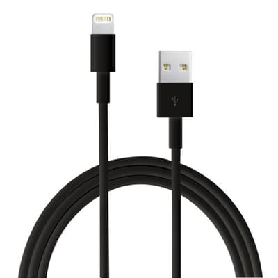 USB - 3m Lightning kabel - Svart