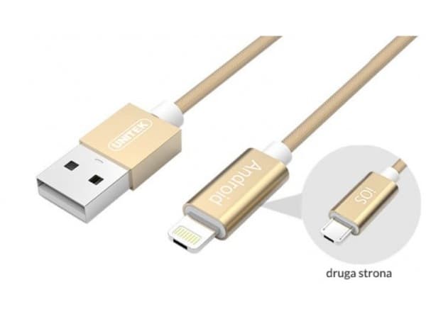 Unitek microUSB/Lightning USB cable 1.5m (Y-C4023GD)
