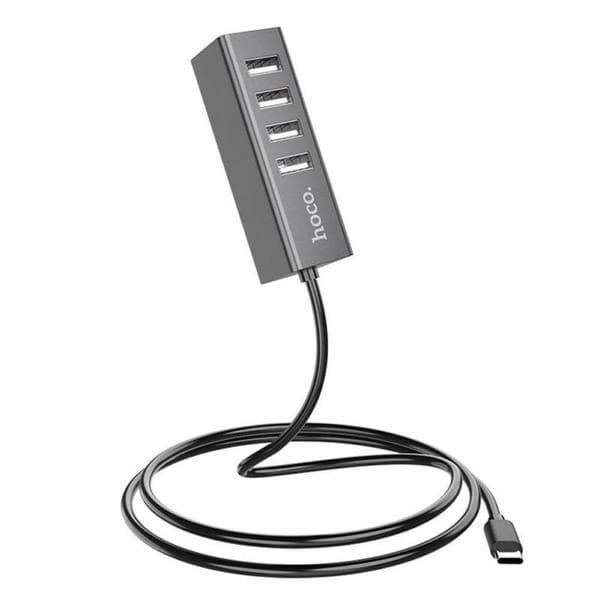 Hoco usb-hub 4 st USB svart