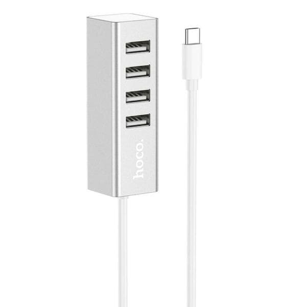 Hoco usb-hub 4 st USB svart