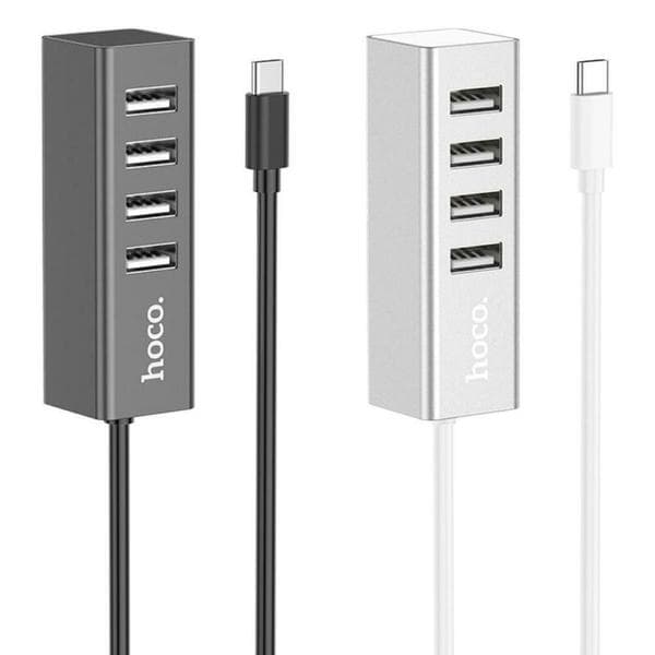 Hoco usb-hub 4 st USB svart