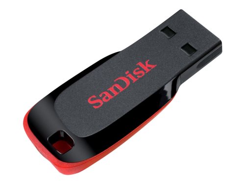 Bild av SanDisk Cruzer Blade - USB flash-enhet - 32 GB - USB 2.0 - electric blue