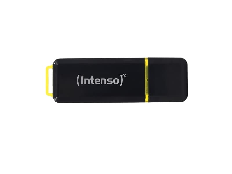 Intenso High Speed Line, 256 GB, USB Type-A, 3.2 Gen 1 (3.1 Gen 1), 250 MB/s, Med lokk, Svart, Gult
