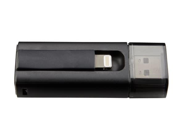 Intenso iMobile Line - USB-flashstasjon - 64 GB - USB 3.0 / Lightning - svart