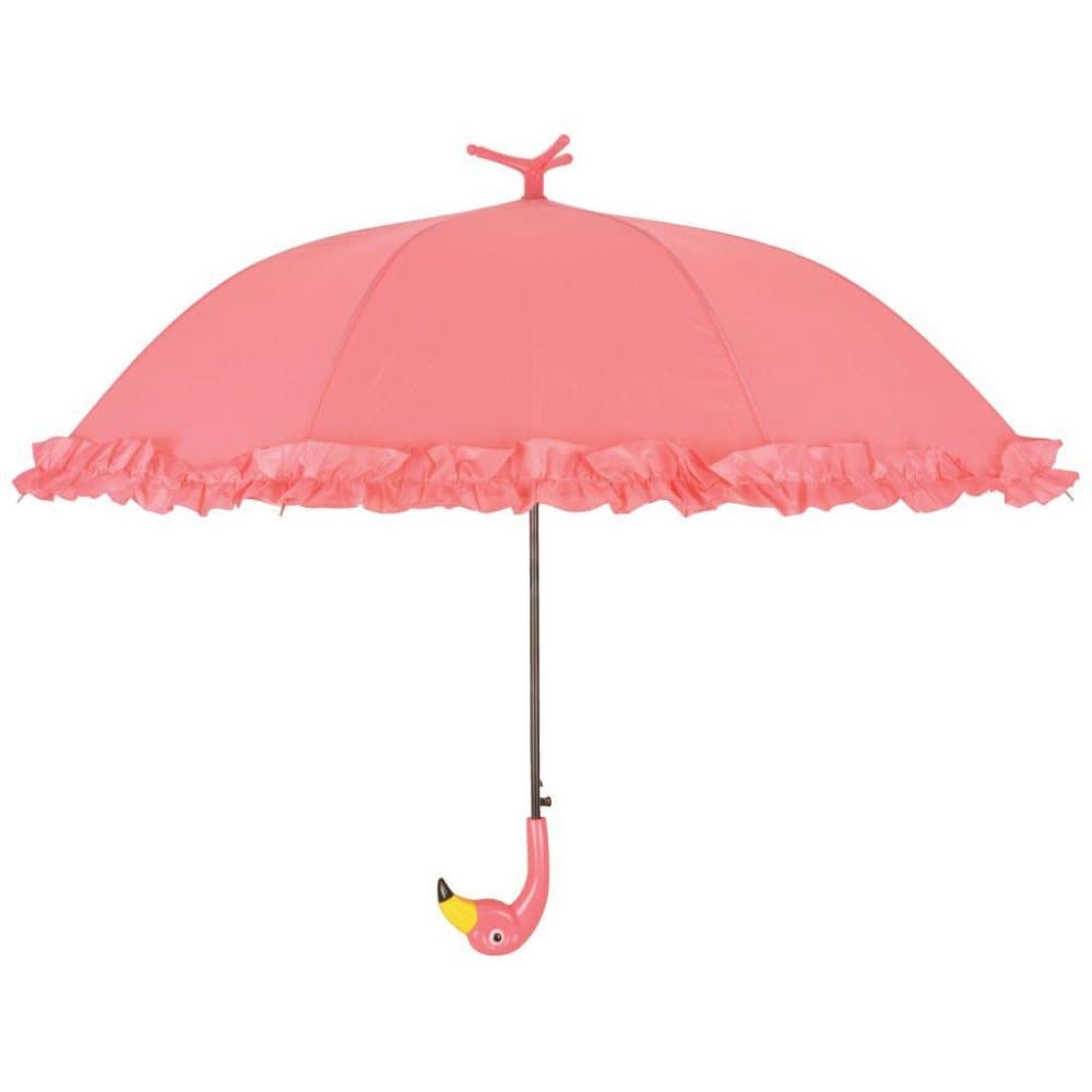 Esschert Design Paraply med volanger Flamingo 98 cm rosa TP203