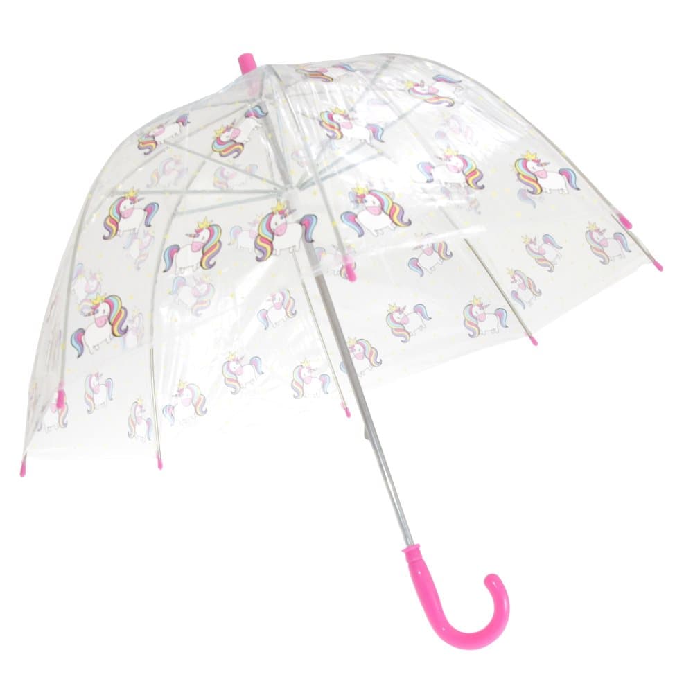 X-Brella Barns / barn Transparent Unicorn-tema-paraply