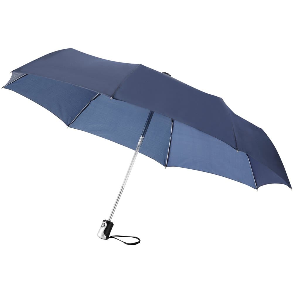 Bullet 21.5in Alex 3-Section Auto Open And Close Umbrella (Pack of 2)
