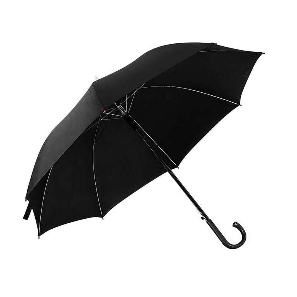 Mens Plain Walking Paraply With PVC Handle
