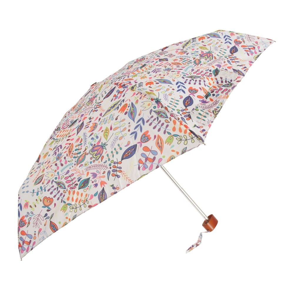 Susino Womens/Ladies Plant Pattern Compact Umbrella