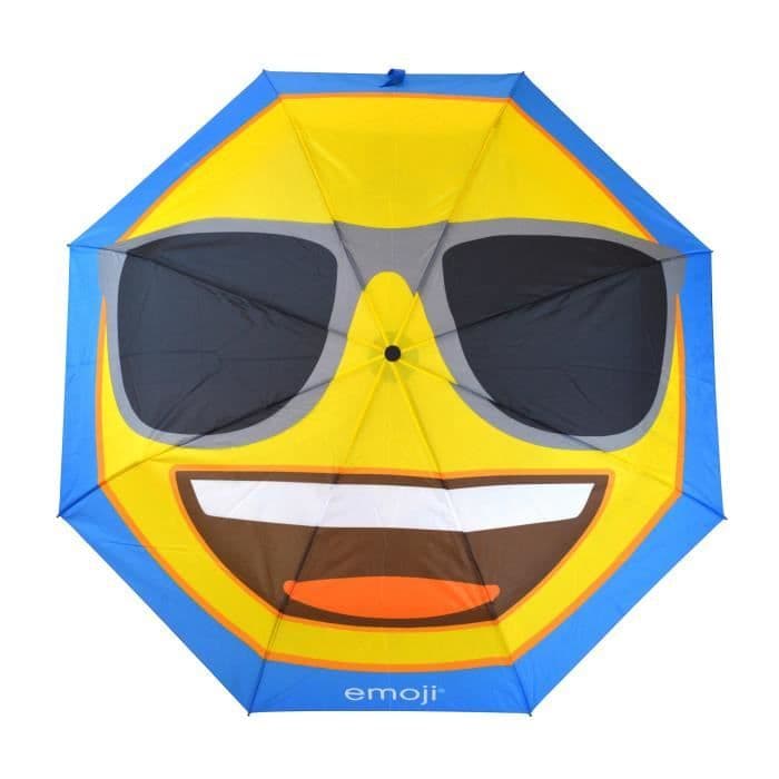 EMOJI pitkät sateenvarjo aurinkolasit - 152 cm - sininen ja keltainen