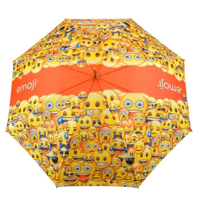 EMOJI-sateenvarjo - 152 cm - keltainen ja oranssi