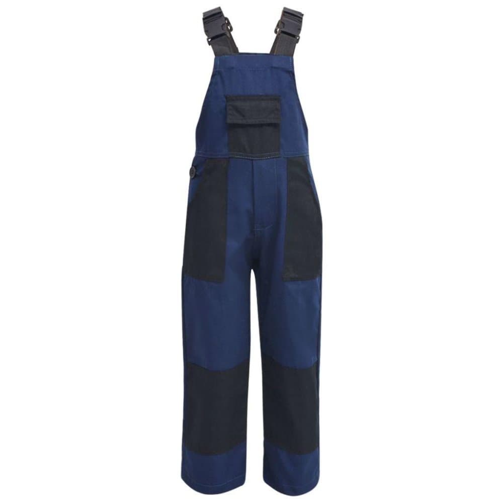 vidaXL Bib overall til børn størrelse 122/128 blå