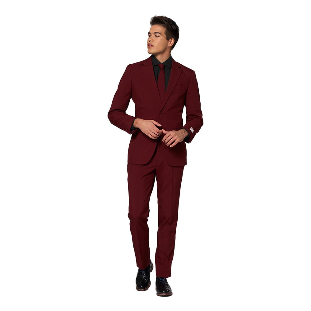 OppoSuits Blazing Burgundy Dress