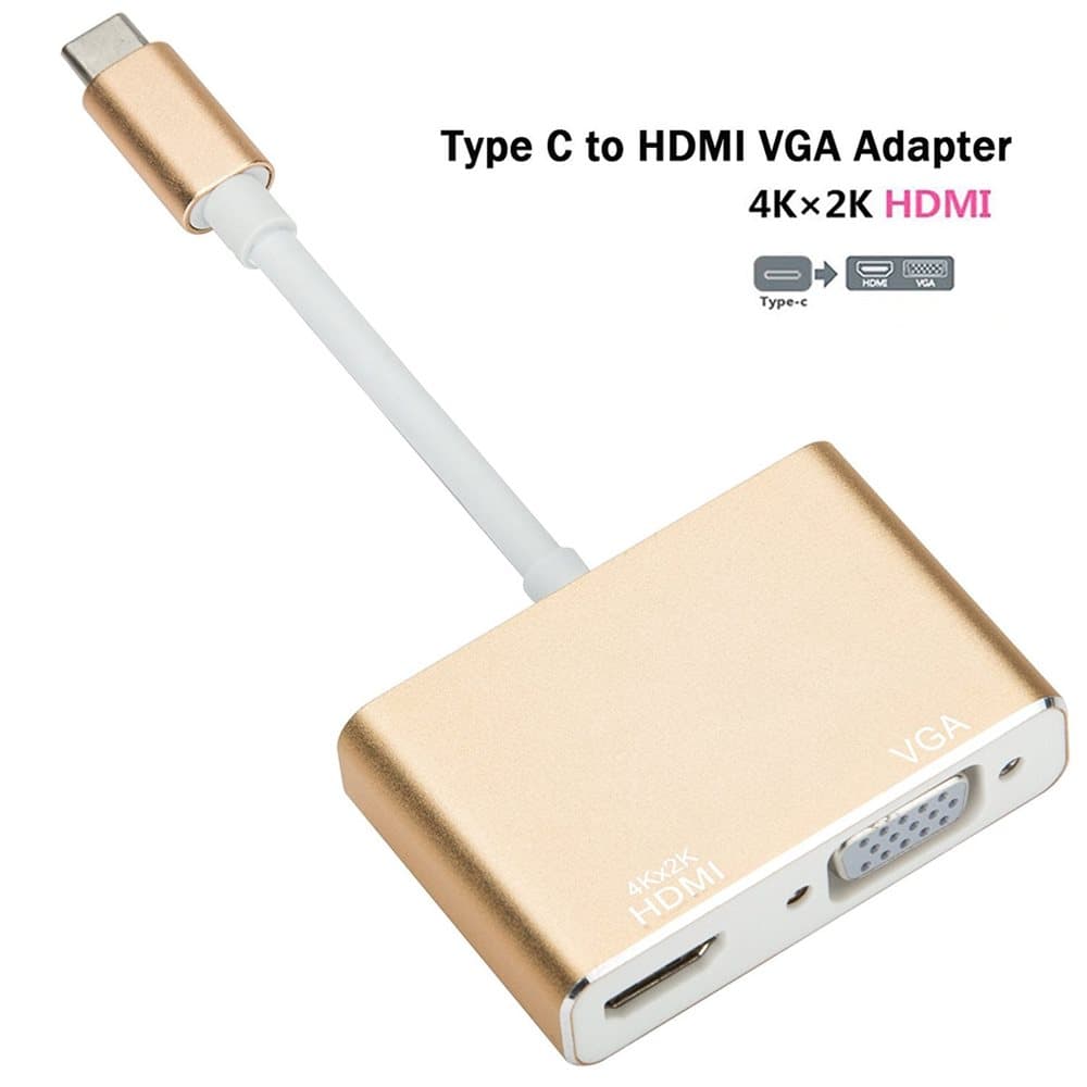 USB C to HDMI VGA Adapter