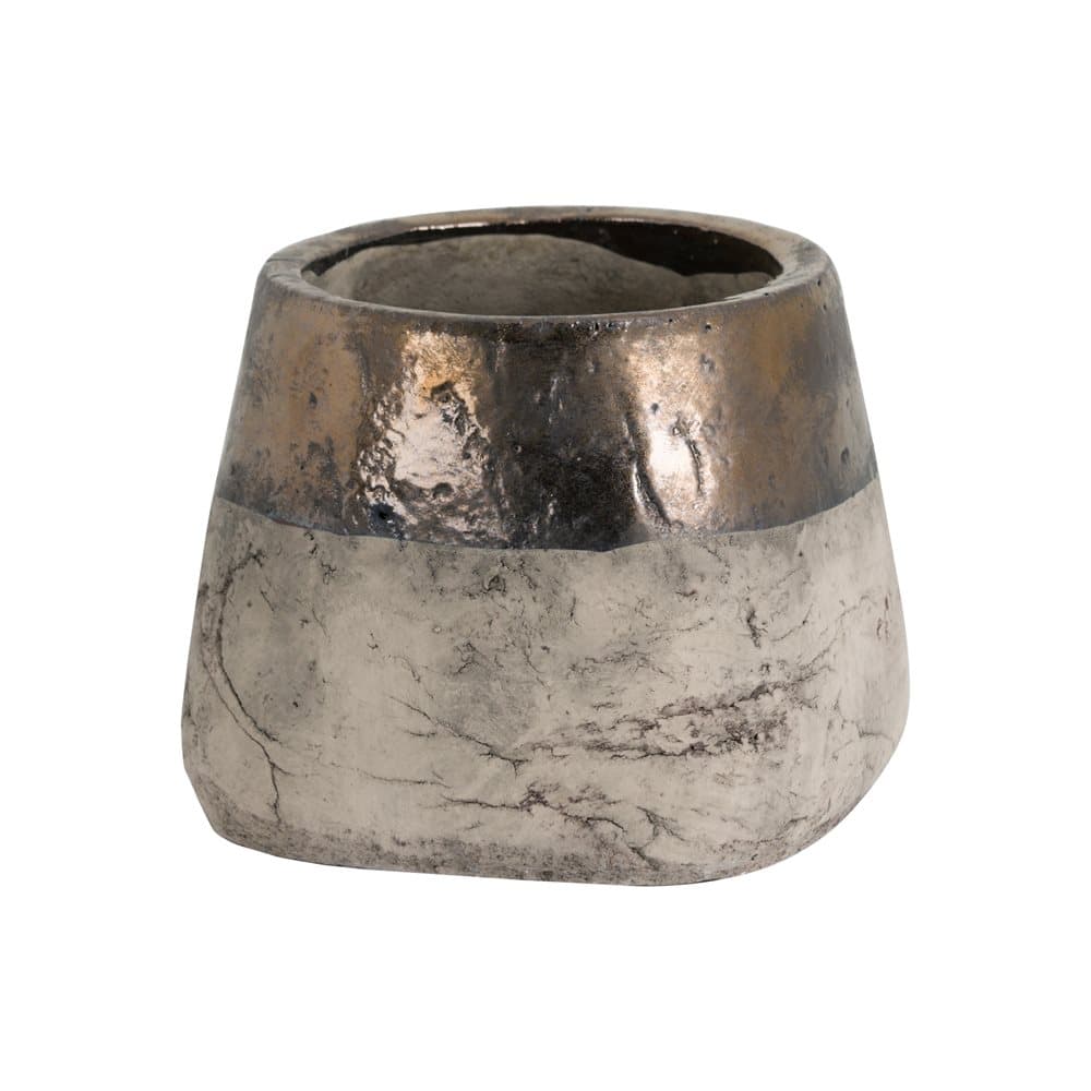 Hill Interiors Metallic Dipped Large Planter