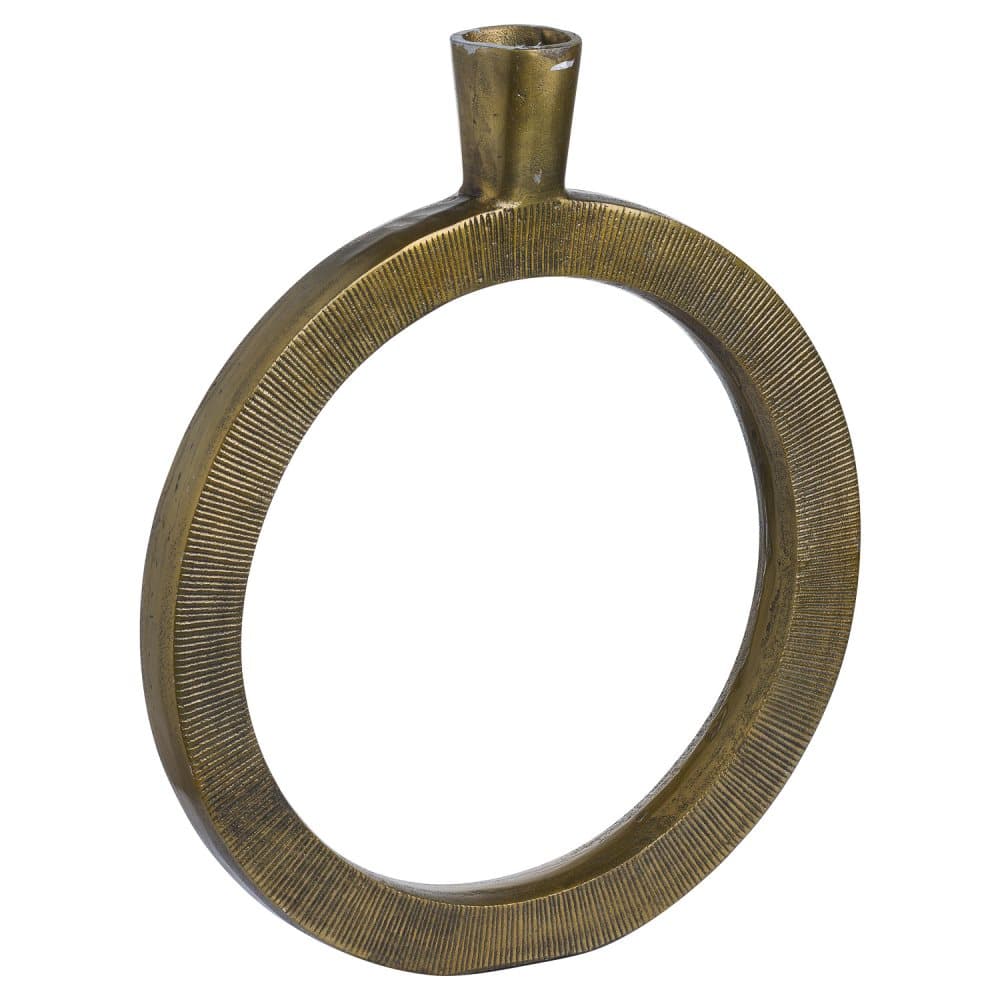 Hill Interiors Ohlson Cast Antique Brass Style Vase