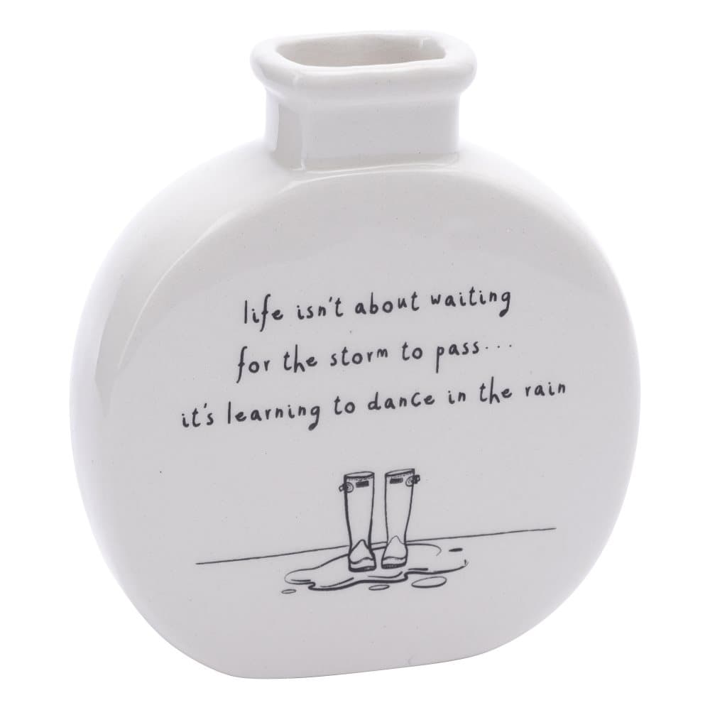 Sent & Meant Life Isnt About Waiting Bud Vase