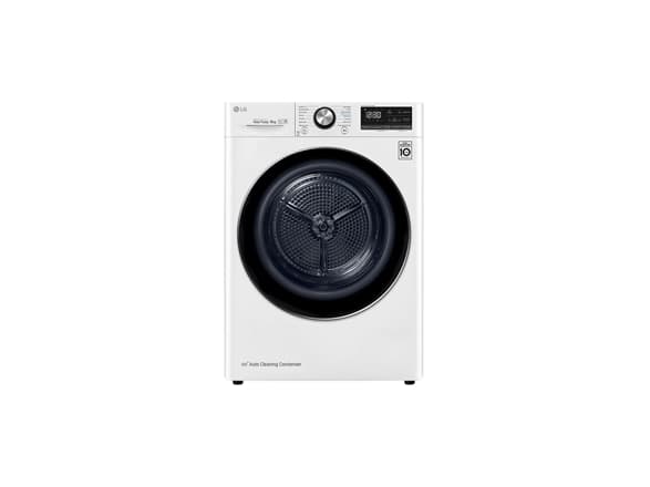 Džiovykle LG Dryer Machine RC90V9AV2Q Energy efficiency class A+++, Front loading, 9 kg, Heat pump, LED touch screen, Gylis 69 cm, Wi-Fi, Baltas