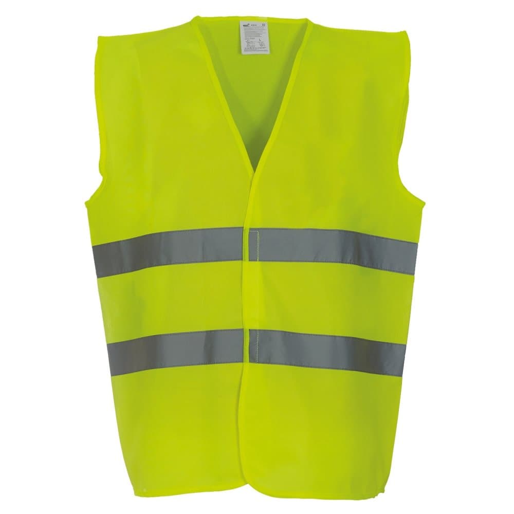 Yoko Mens Hi Vis 2 Bands Vest/Waistcoat