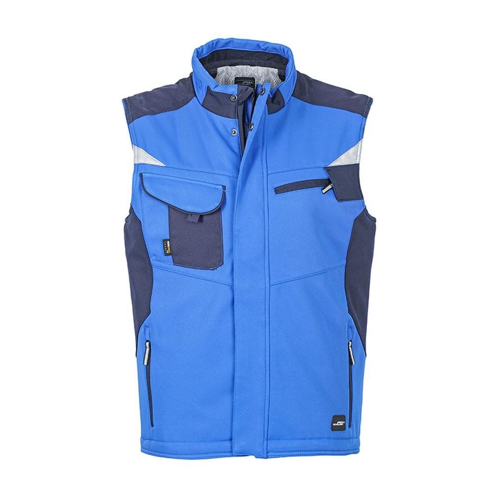 James and Nicholson Unisex Craftsmen Softshell Vest