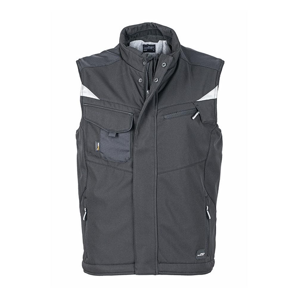 James and Nicholson Unisex Craftsmen Softshell Vest