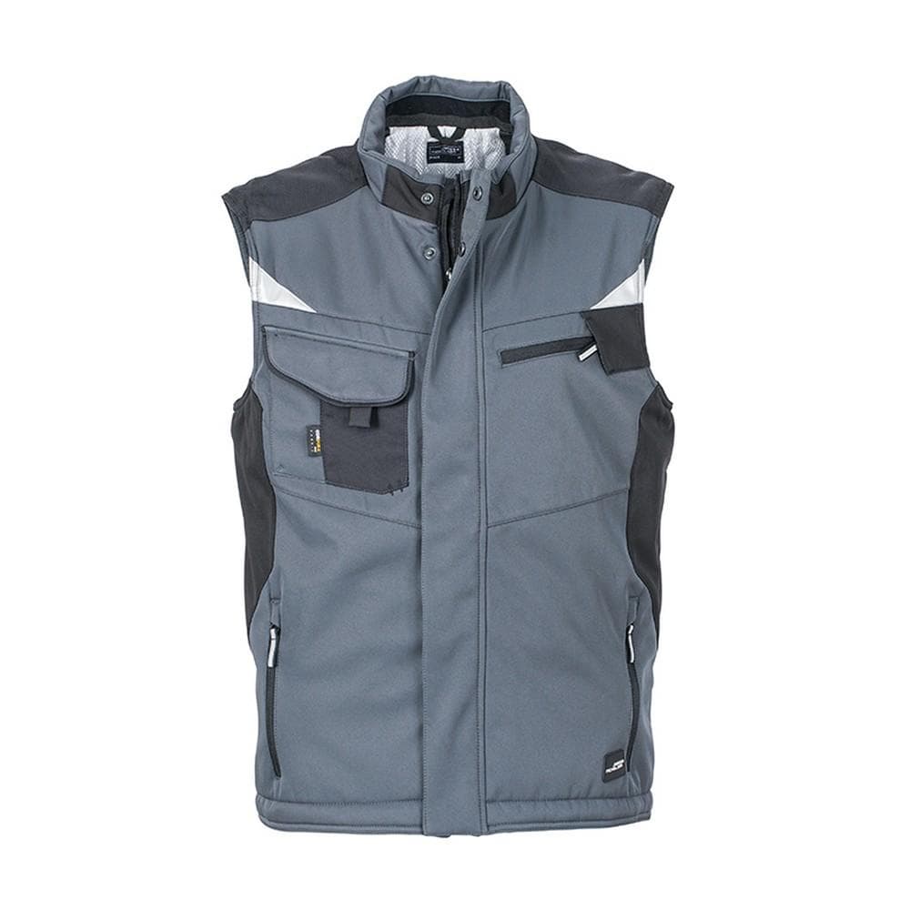 James and Nicholson Unisex Craftsmen Softshell Vest