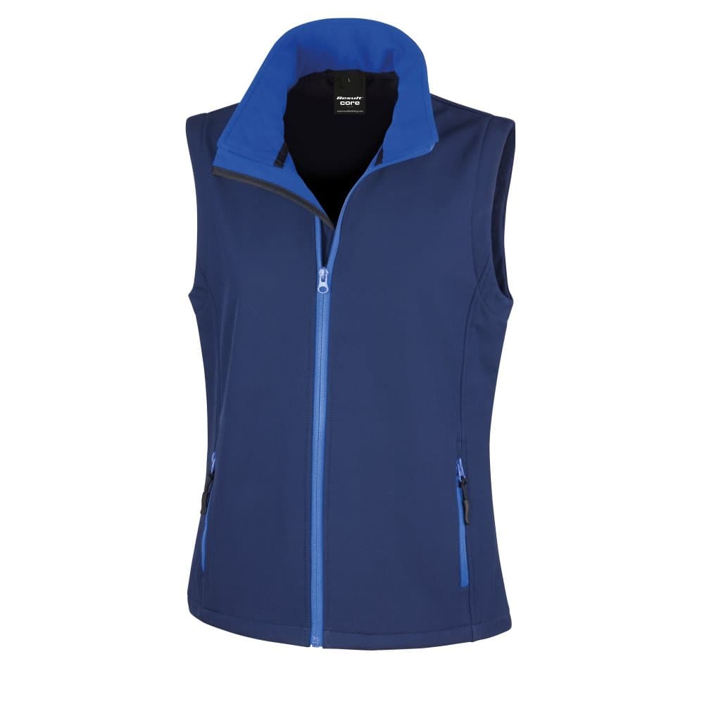 Result Core Womens/Ladies Printable Softshell Bodywarmer