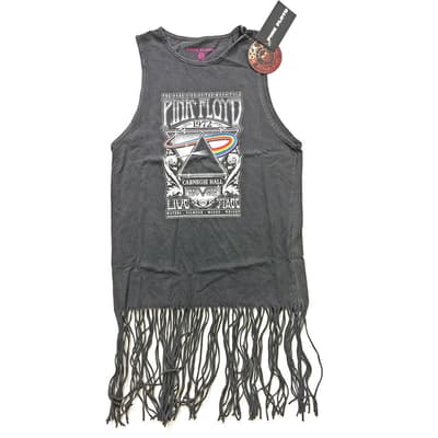 Pink Floyd Ladies Tassel Dress: Carnegie Hall (Large)
