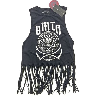 Bring Me The Horizon Ladies Tassel Vest: Crooked (X-Large)