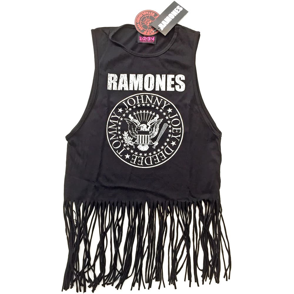 Ramones Ladies Tee Vest: Vintage Presidential Seal (Tassels) (X-Large)