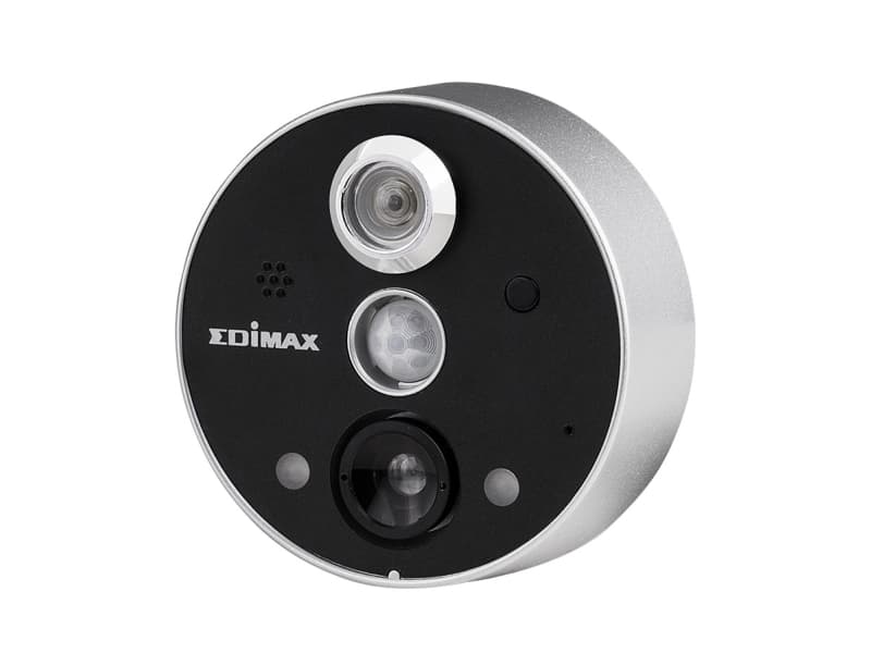 Edimax IC-6220DC, IP-sikkerhetskamera, Inne & Ute, Trådløs, Skjult, Vegg, Svart, Hvit
