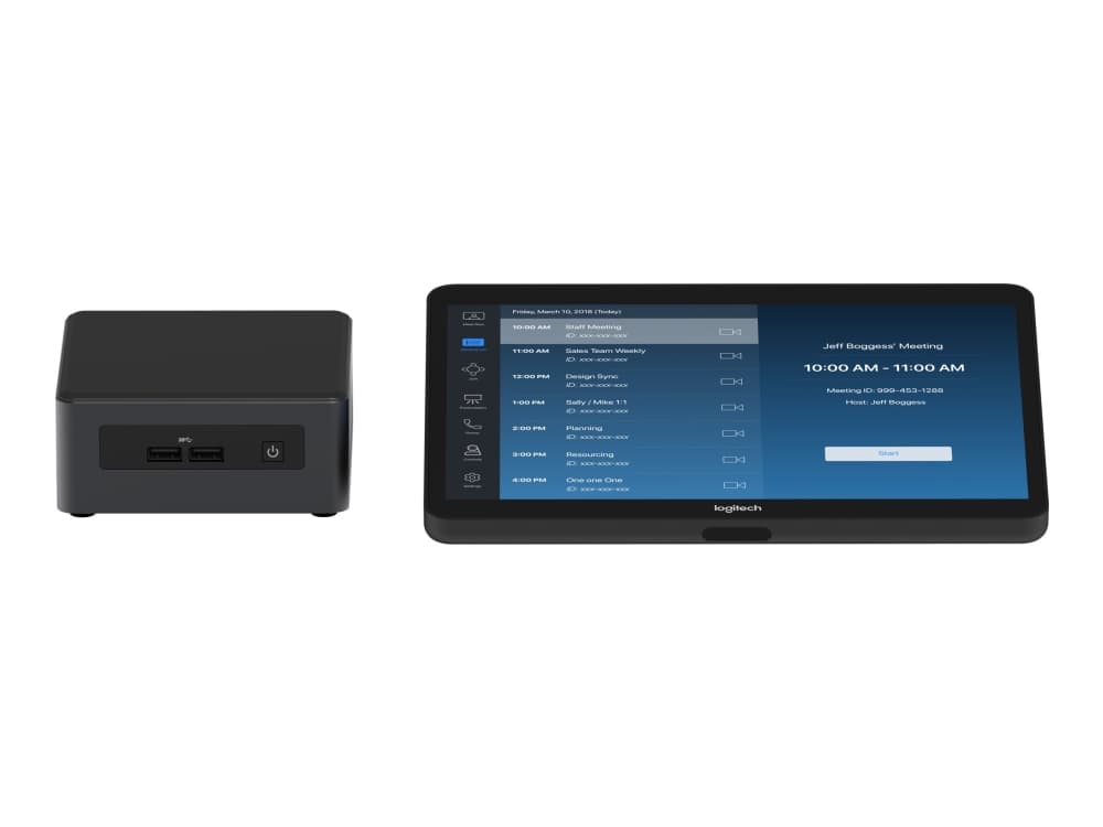 Logitech Tap for Zoom Base Model - Videokonferansesett - med Intel NUC (Core i7)